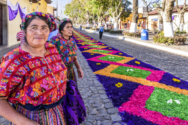 Alfombra en la calle